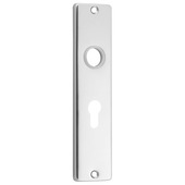 Schild voor cilinderslot rechthoek 55mm aluminium