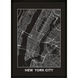 Print in lijst new york city map 50x70