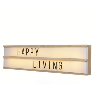 Hedendaags Led lichtbak hout 2 rijen inclusief 80 letters kopen? overige BK-05