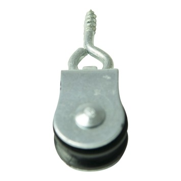 Karwei katrol schroefoog met polypropyleen wiel zwart 25 mm (2 stuks)