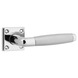 KARWEI deurkrukset Lopes rozet vierkant nikkel glans (messing) greep aluminium look