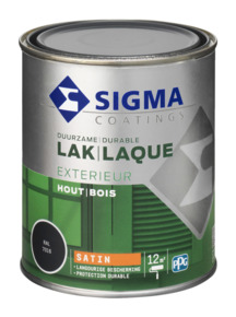 Sigma Exterieur buitenlak zijdeglans RAL 7016 antracietgrijs 750 ml