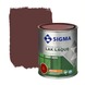 Sigma houtlak exterieur zijdeglans RAL 3005 wijnrood 750 ml