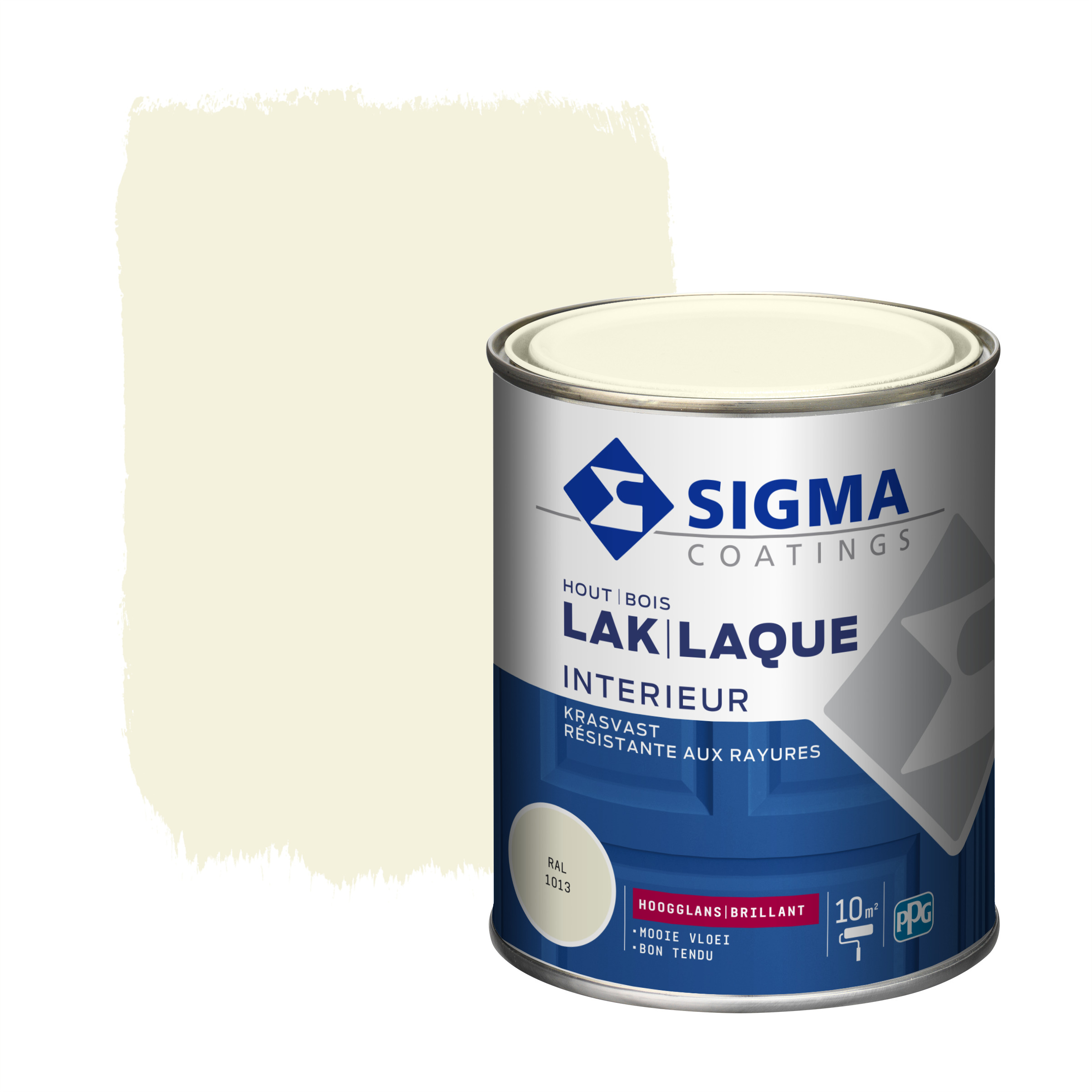 Sigma Houtlak Interieur Hoogglans Ral 1013 Parelwit 750 Ml sigma kopen in de aanbieding