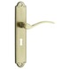 KARWEI deurkrukset Jorge langschild sleutel 56mm messing antiek