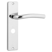KARWEI deurkrukset Wave langschild vrij-bezet 63/8mm nikkel glans (messing)