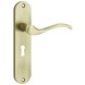 KARWEI deurkrukset Vitor langschild sleutel 56mm messing antiek