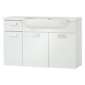 Differnz Fabulous onderkast met wastafel 100 cm hoogglans wit