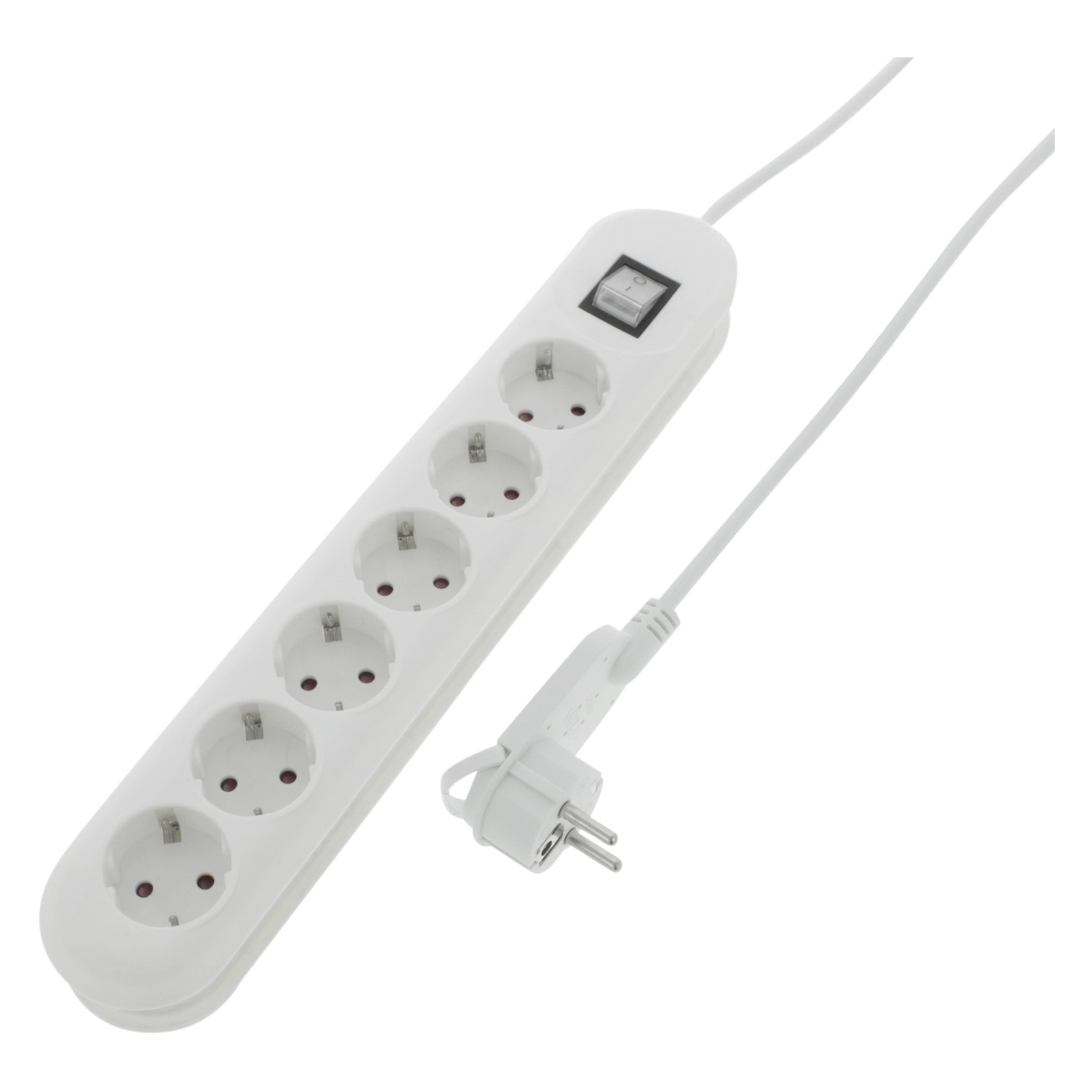 Handson Stekkerdoos 6 Voudig Randaarde 3 Meter Plat 3X1Mm handson kopen in de aanbieding