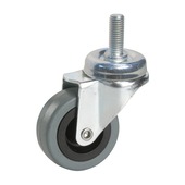 Zwenkwiel rubber met boutbevestiging 50mm tot 45kg