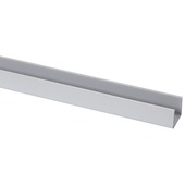 U-profiel kunststof RVS look 18x21mm 260cm