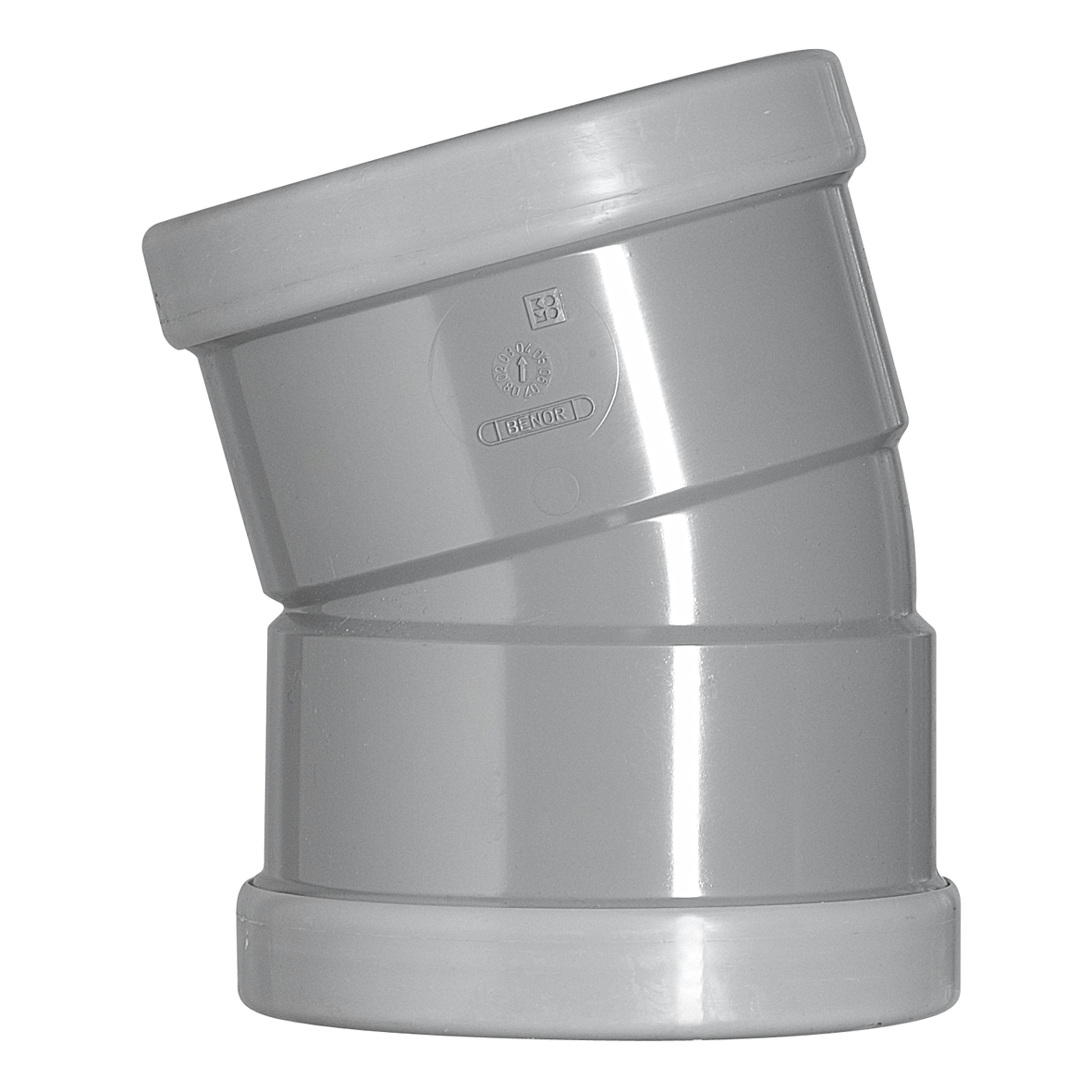 Martens Bocht 15 Graden Pvc Grijs 2X Manchet 110X110 Mm martens kopen in de aanbieding