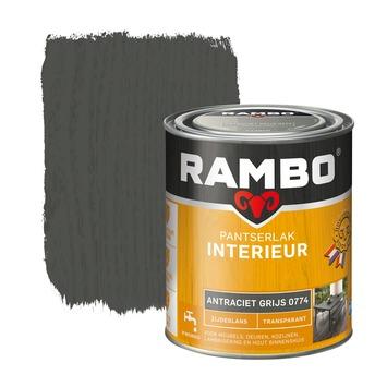 Rambo Pantserlak Interieur Transparant Zijdeglans Antraciet Grijs 750 Ml Karwei