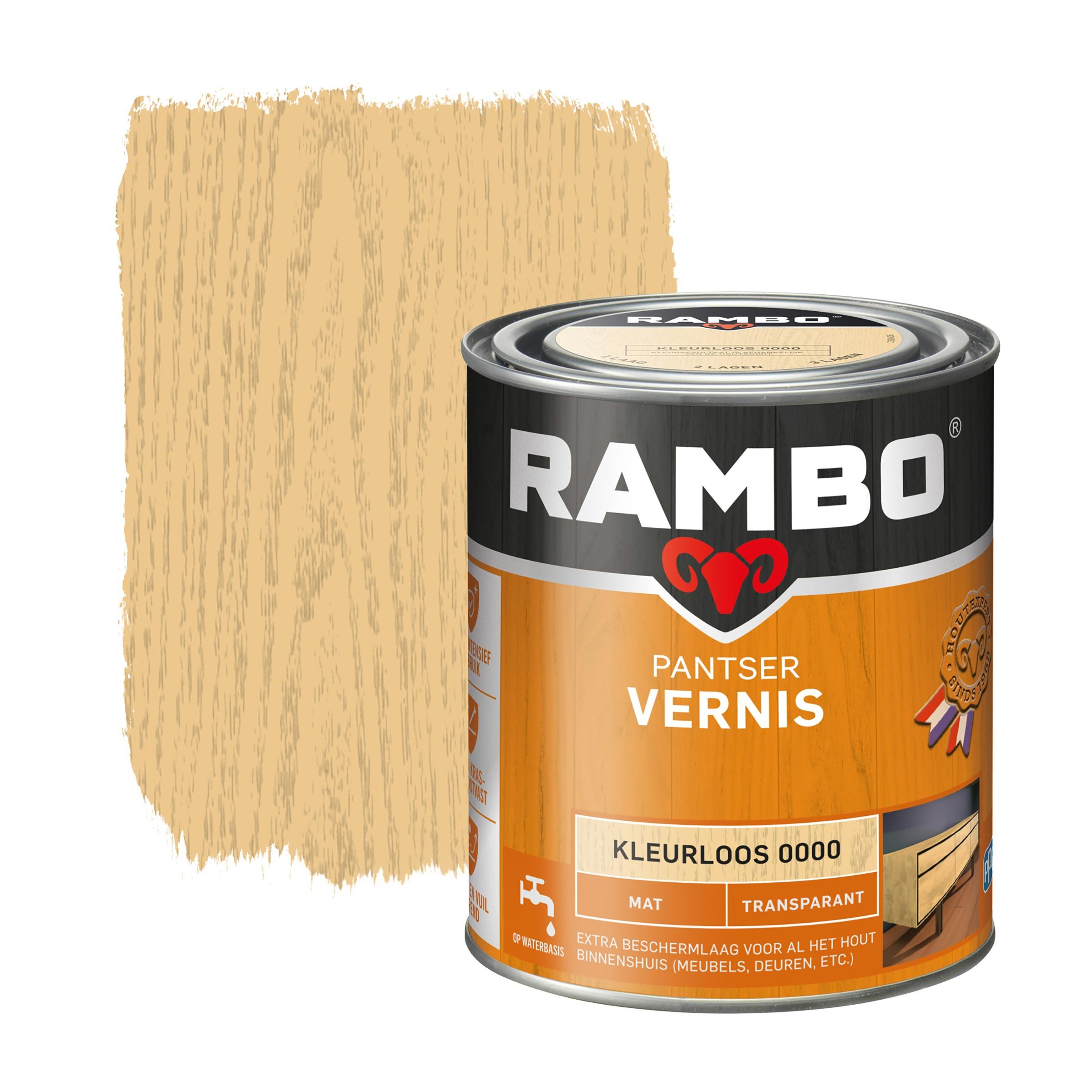 Rambo Pantser Vernis Mat Kleurloos 750 Ml rambo kopen in de aanbieding