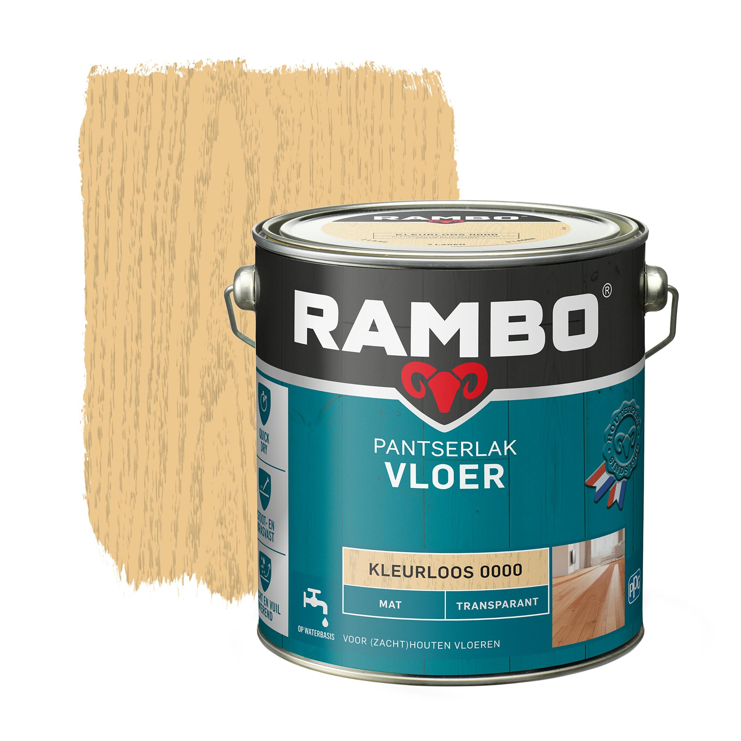 Rambo Pantserlak Vloer Transparant Mat Kleurloos 750 Ml 25 rambo kopen in de aanbieding
