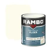 Rambo pantserlak vloer acryl dekkend zijdeglans zuiverwit 750 ml