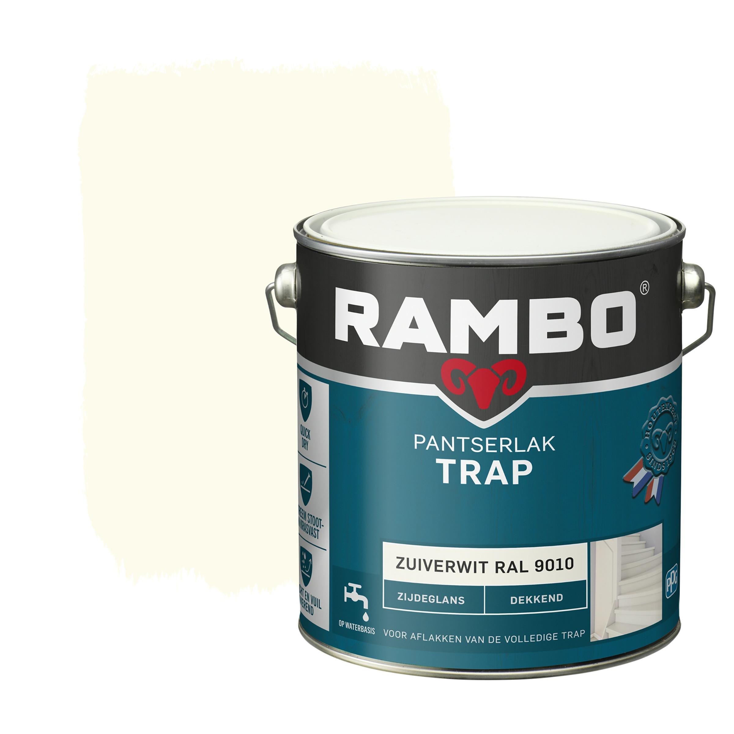 Rambo Pantserlak Trap Dekkend Zijdeglans Zuiverwit 25 rambo kopen in de aanbieding