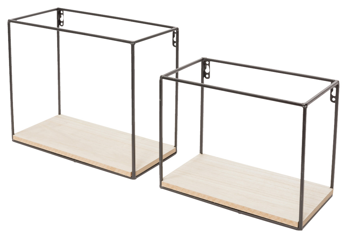 Duraline Wandboxen Houtzwart 2 Stuks duraline kopen in de aanbieding