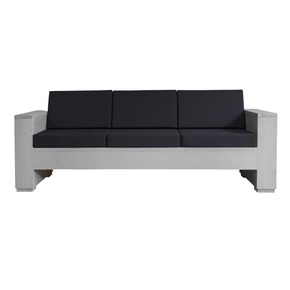 Kussenset Loungebank Antraciet 3-zits rug- & zitkussens (3)