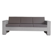 Kussenset Loungebank Taupe 3-zits rug- & zitkussens (3)