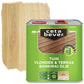 Cetabever vlonder- & terrasolie bankirai transparant blank zijdemat 2,5 l