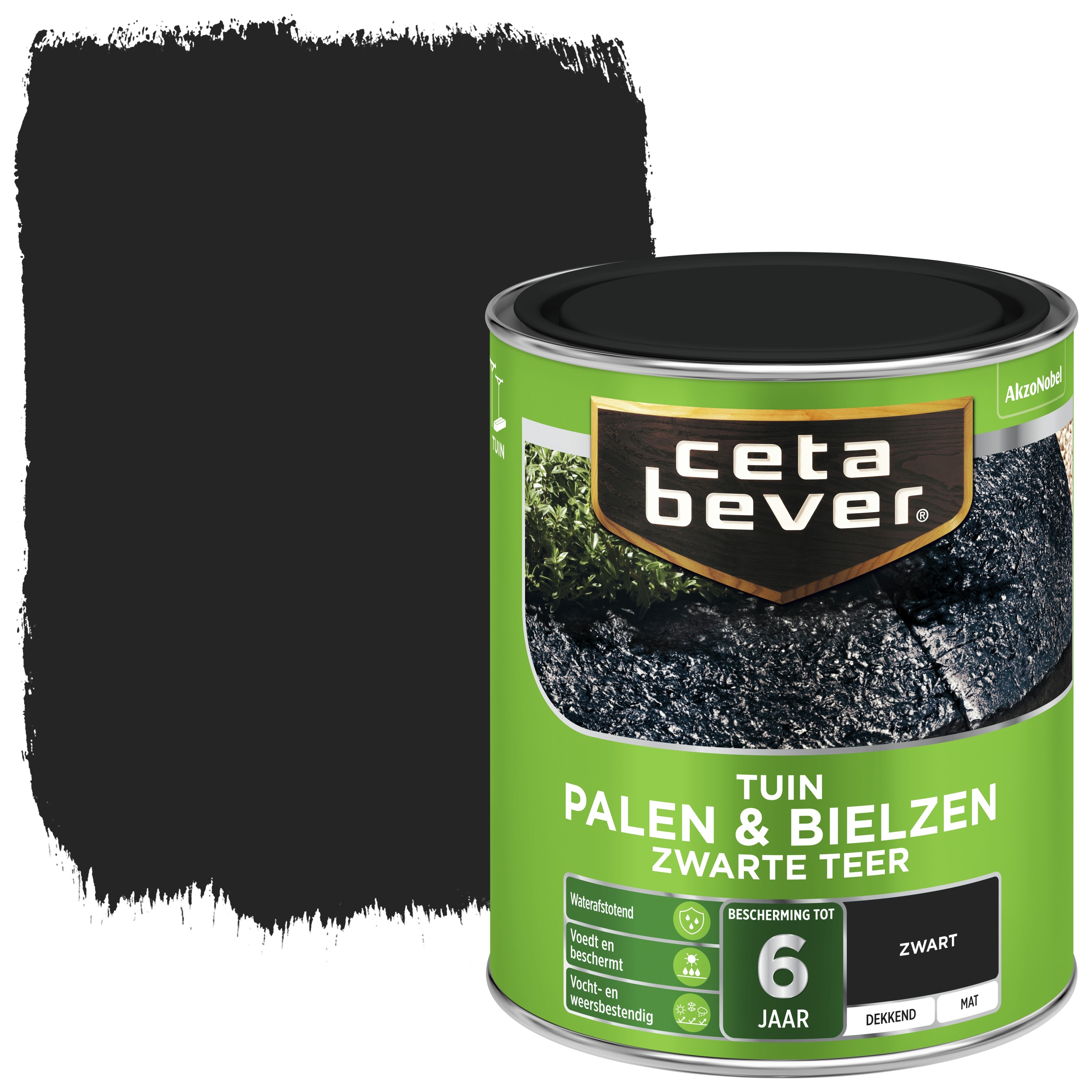 Cetabever Palen Bielzen Zwarte Teer Mat 750 Ml cetabever kopen in de aanbieding