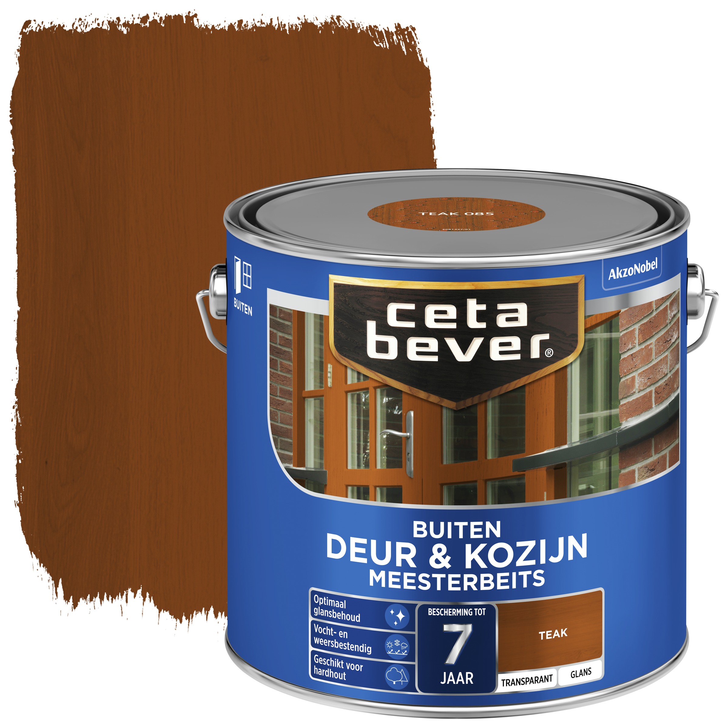 Cetabever Meesterbeits Transparant Deur Kozijn Teak Glans 25 cetabever kopen in de aanbieding