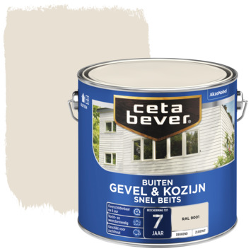 Cetabever snel beits gevel kozijn dekkend RAL 9001 crème wit zijdemat 2,5 l kopen? | Karwei