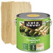 Cetabever tuinhoutbeits transparant blank zijdeglans 2,5 l