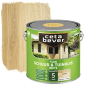 CetaBever Tuinbeits Schuur & Tuinhuis zijdeglans transparant blank 2,5 liter