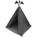 Overseas tipi Brett canvas met vlaggen anthracite 140x112 cm