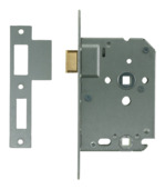 NEMEF 1200 serie insteekslot badkamerslot/wc-slot met gelakte voorplaat Doorn 50mm PC 63mm