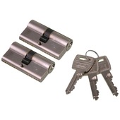 NEMEF veiligheidscilinder NF2 30/30 mm SKG 2-sterren gelijksluitend (2 stuks)