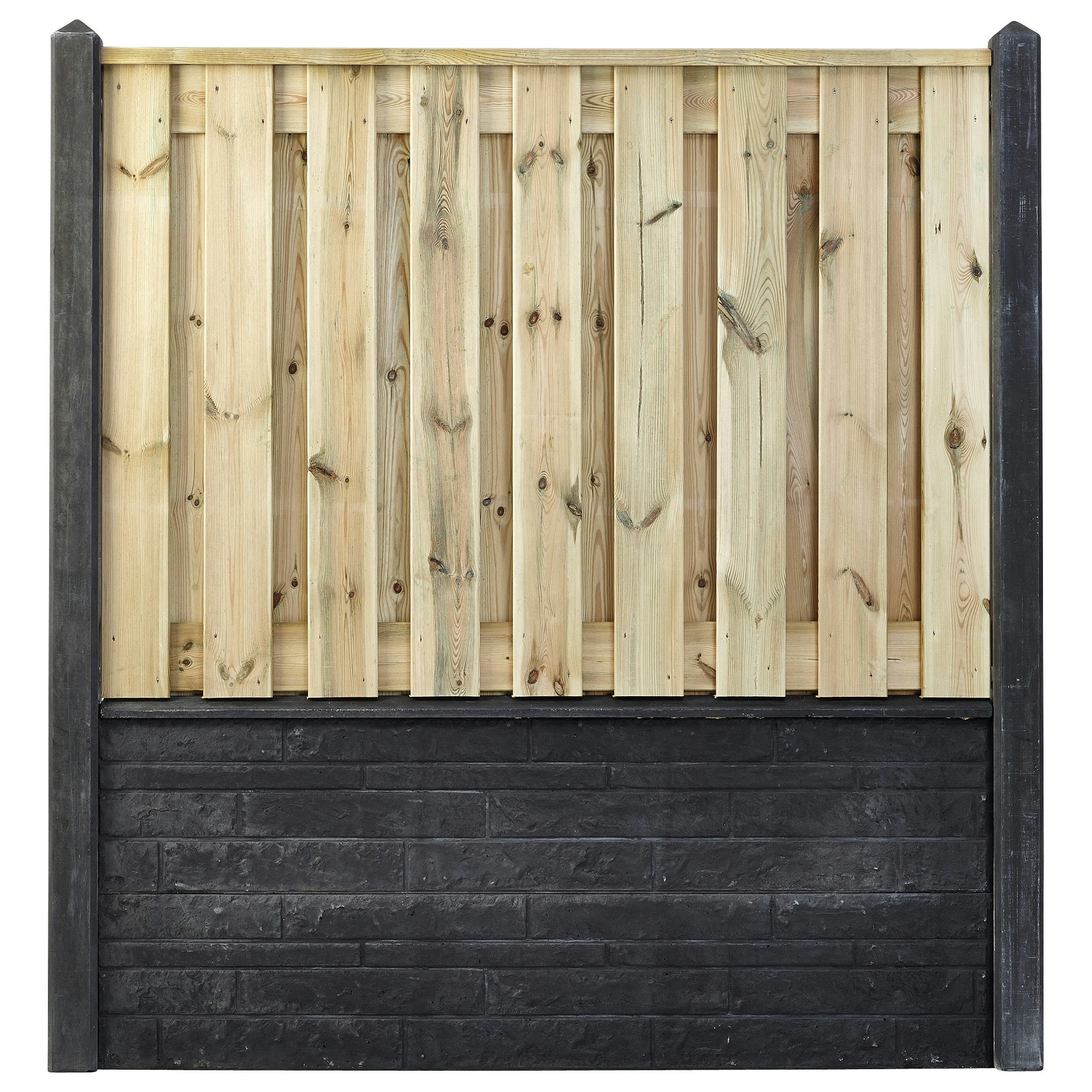 Houtbetonschutting Compleet Met Plaatsing Lengte 5 Tm 55 Meter huismerk kopen in de aanbieding