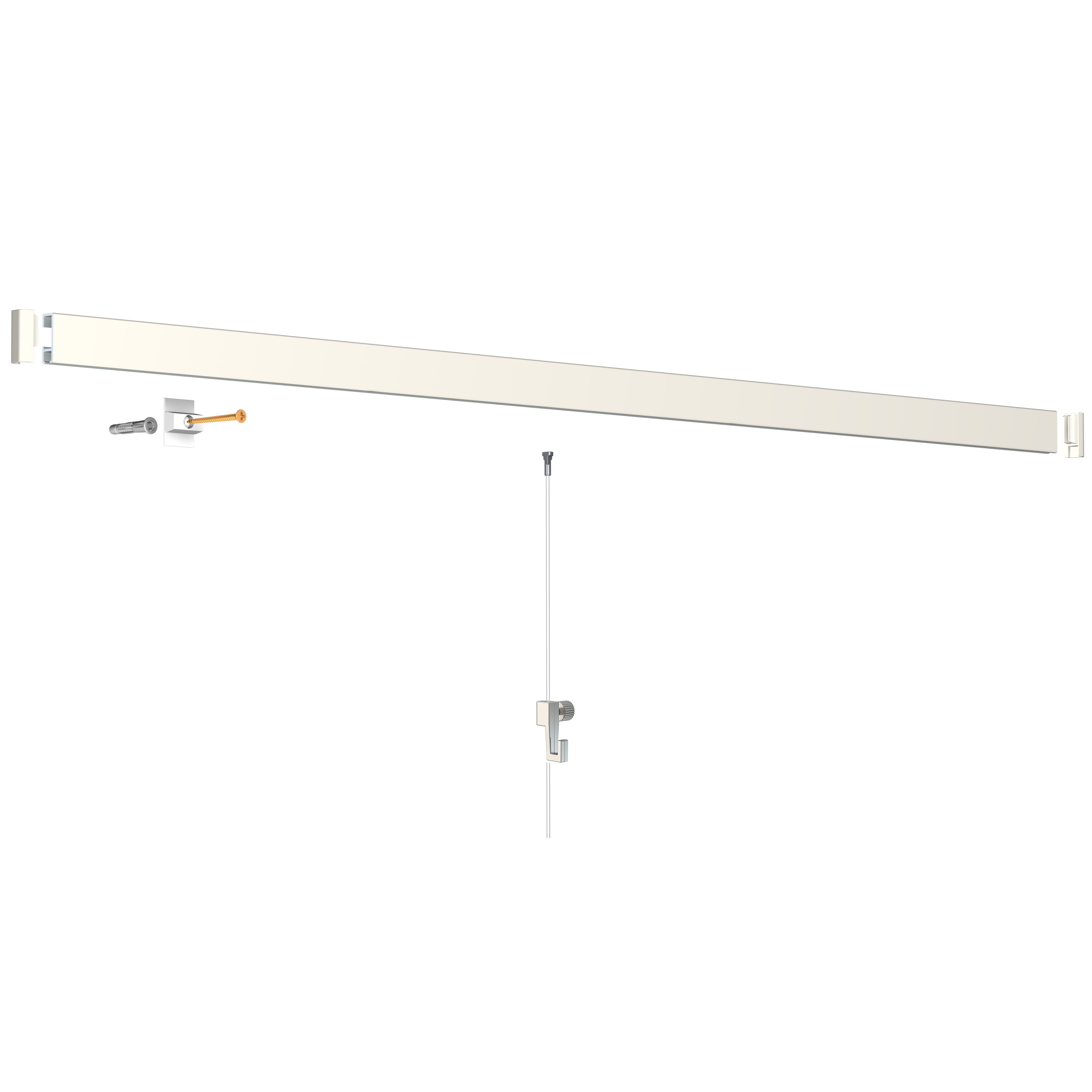 Arti Teq Artiteq Schilderij Ophangsysteem Clickrail Compleet Wit 2 Meter arti teq kopen in de aanbieding