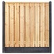 Houtbetonschutting compleet met gratis plaatsing, lengte 19,5 t/m 20 meter