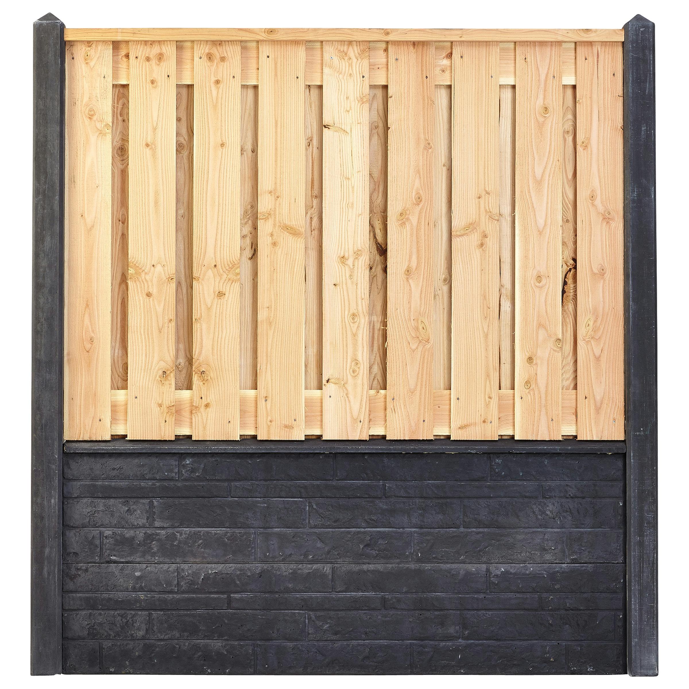 Houtbetonschutting Compleet Met Plaatsing Lengte 24 Tm 245 Meter huismerk kopen in de aanbieding