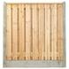 Houtbetonschutting compleet met gratis plaatsing, lengte 26 t/m 26,5 meter