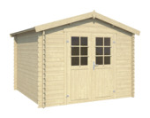 Tuinhuis Narcis vurenhout onbehandeld 295 x 307 cm