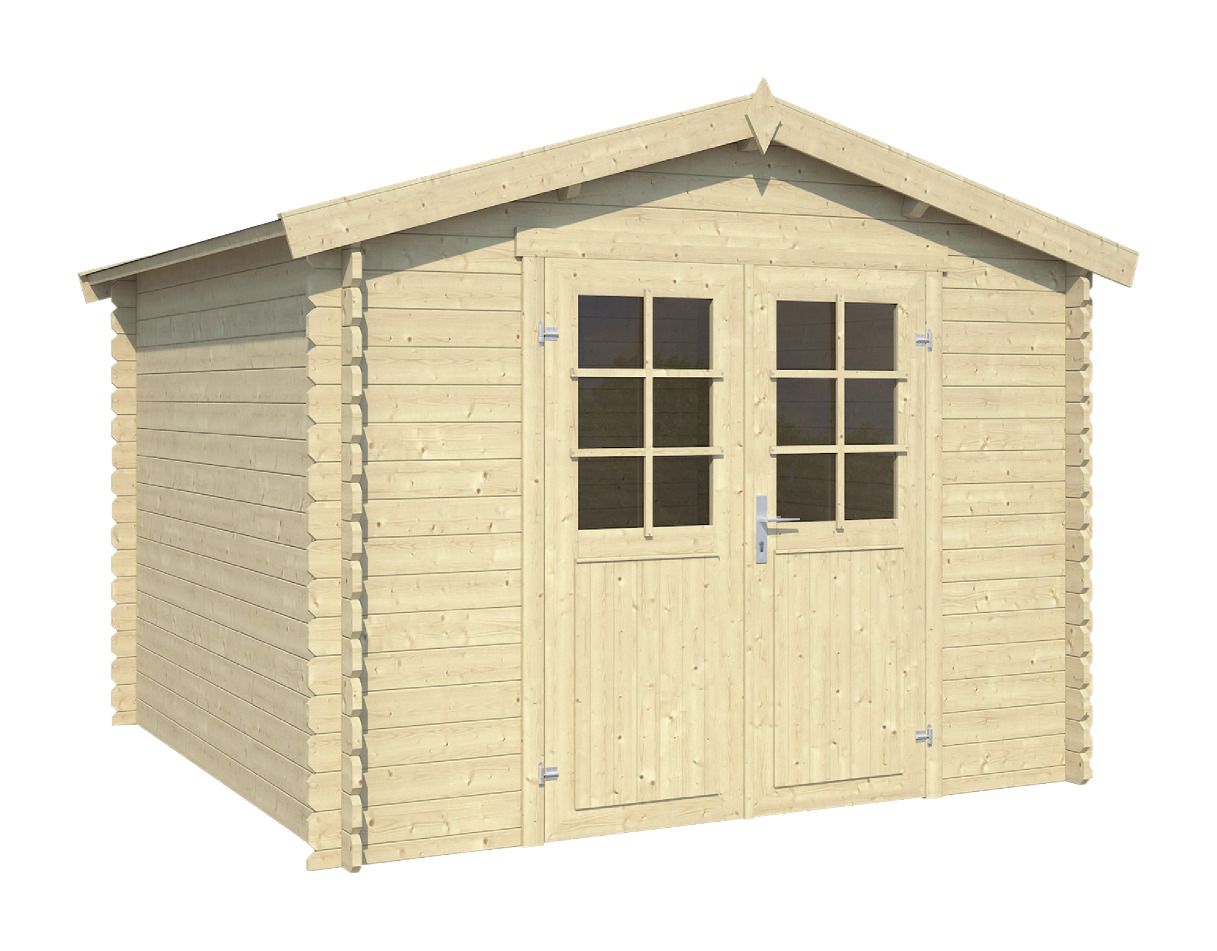 Tuinhuis Narcis Onbehandeld Hout Blank 295X295 huismerk kopen in de aanbieding