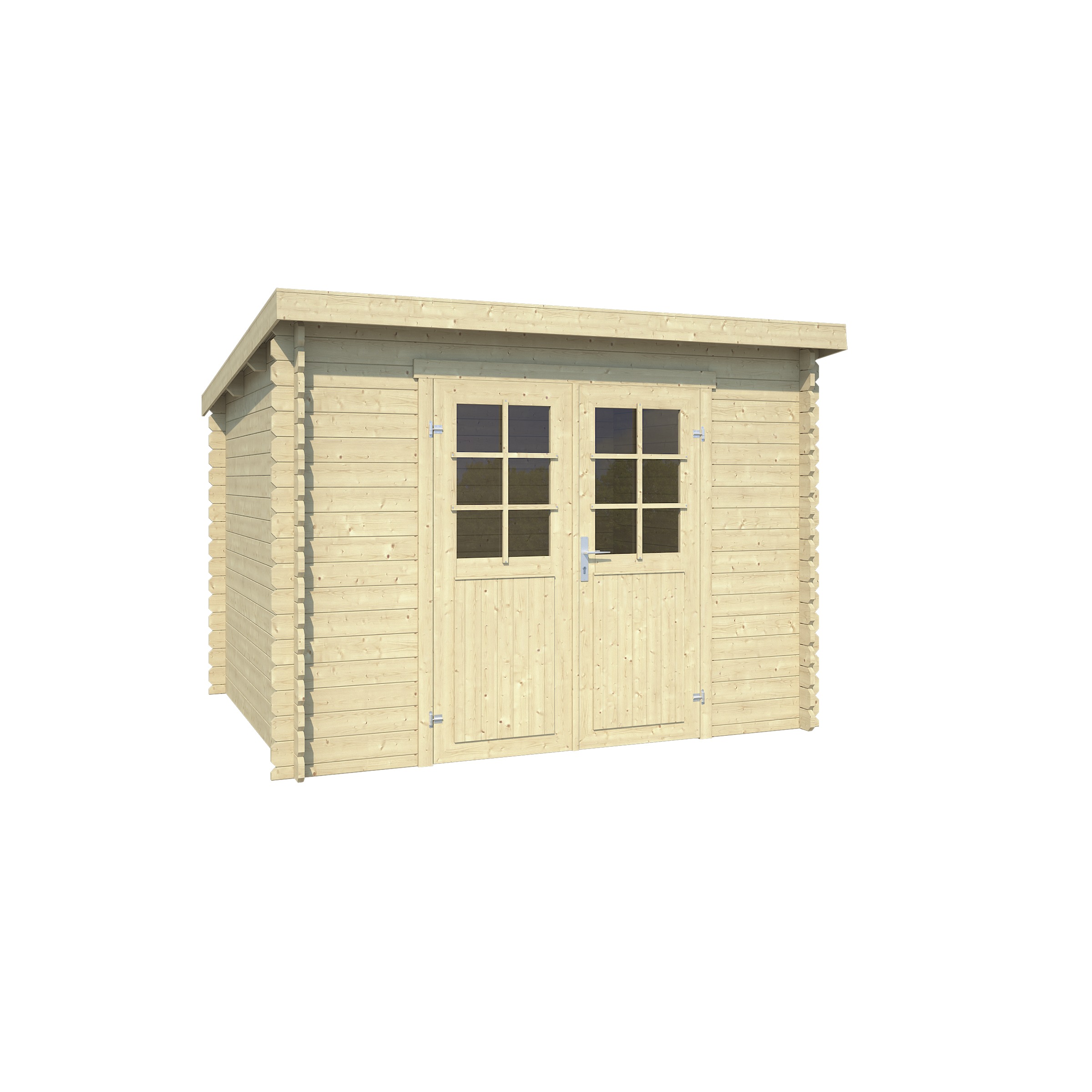 Tuinhuis Fresia Onbehandeld Hout Blank 295X195 huismerk kopen in de aanbieding