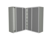 Lundia kastendesigner schuifdeurkast hoek