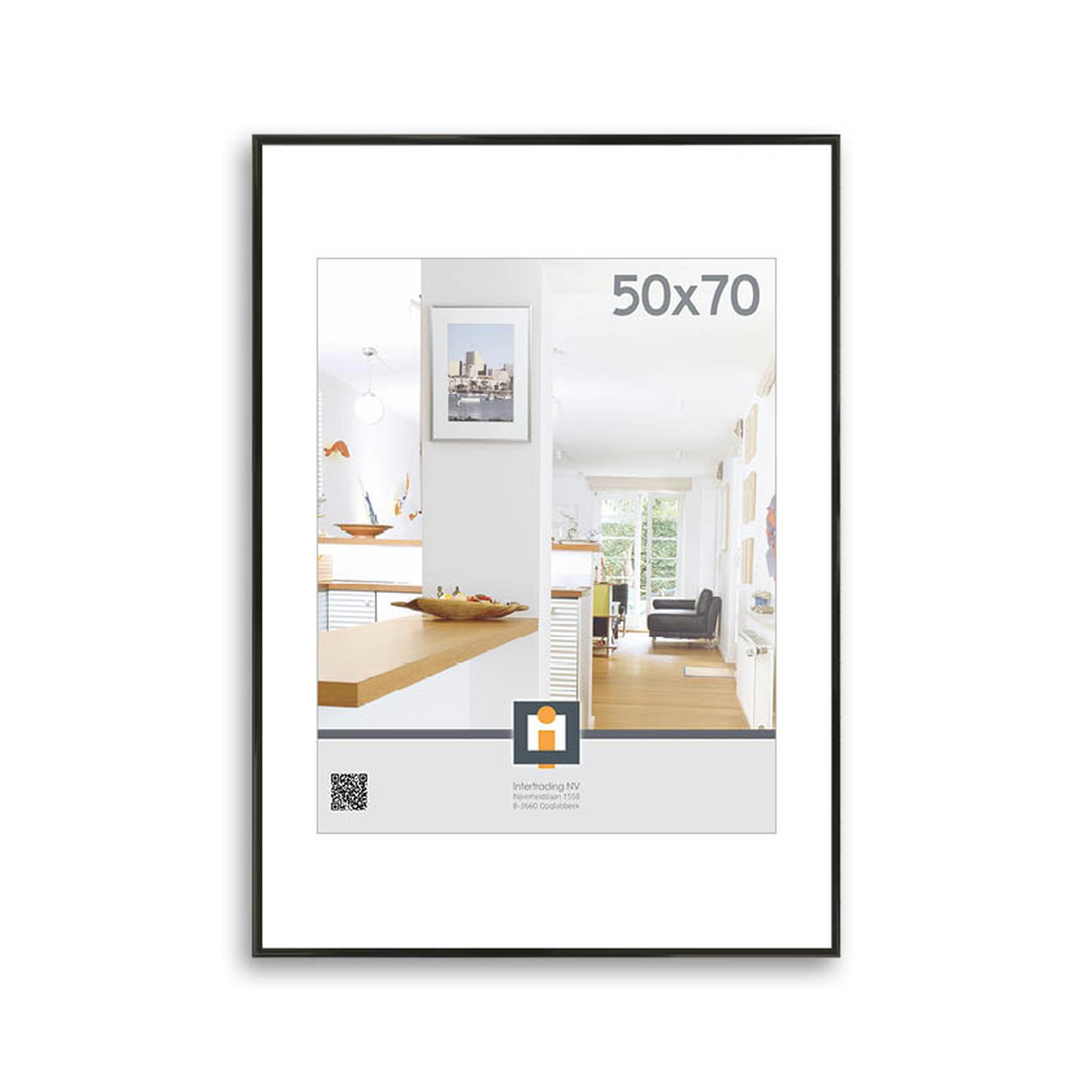 Fotolijst Kunststof Zwart 50X70 huismerk kopen in de aanbieding