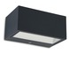 Lutec buitenlamp Gemini antraciet 2-lichts klein
