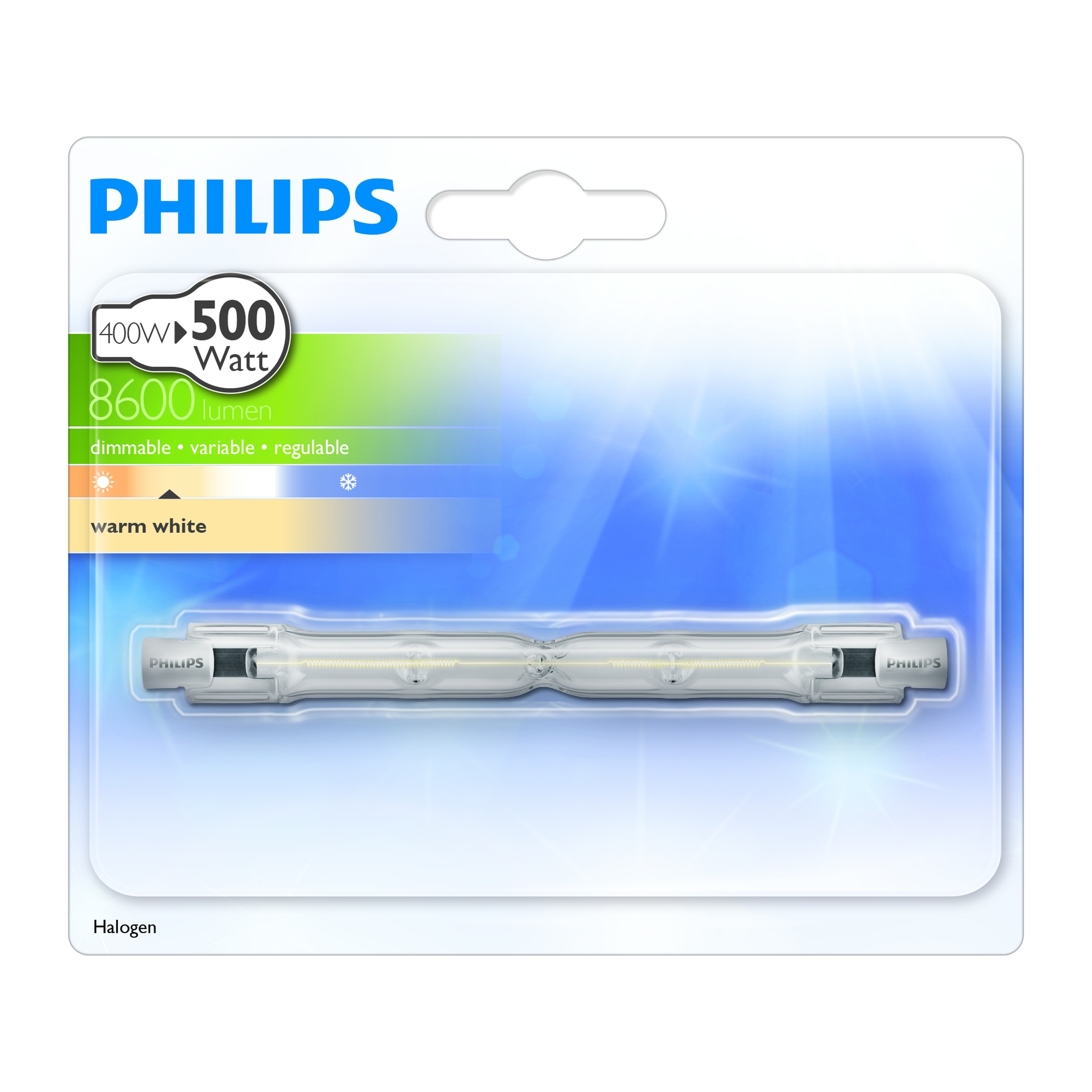 Philips Ecohalo Halogeenbuis Helder R7S 400W philips kopen in de aanbieding