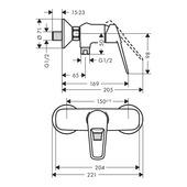 Hansgrohe Douchemengkraan Novus Loop