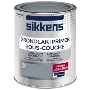 Sikkens grondlak buiten zijdeglans grijs 750 ml