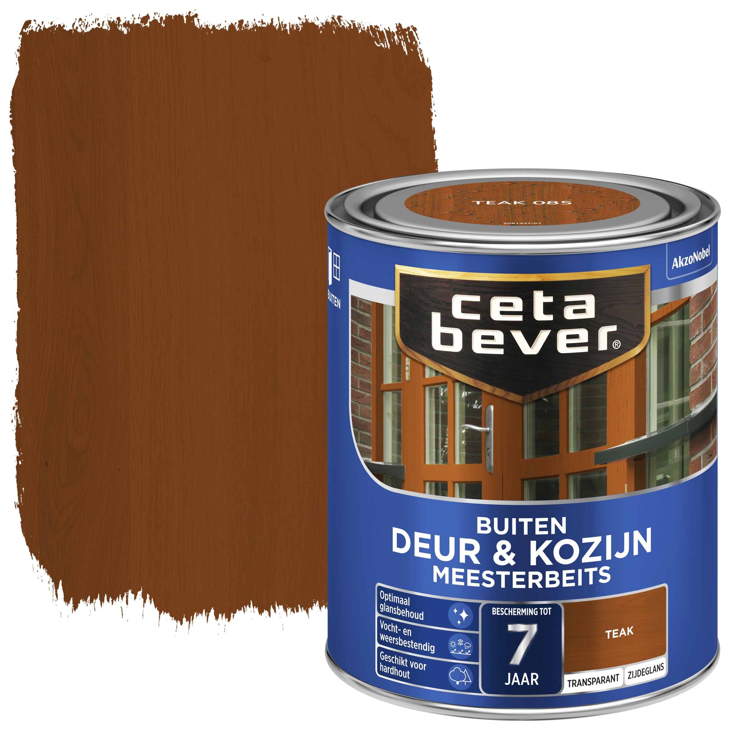 Cetabever Meesterbeits Deur Kozijn Transparant Teak Zijdeglans 750 Ml cetabever kopen in de aanbieding