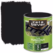 CetaBever Tuinhoutbeits zijdeglans dekkend zwart 750 ml