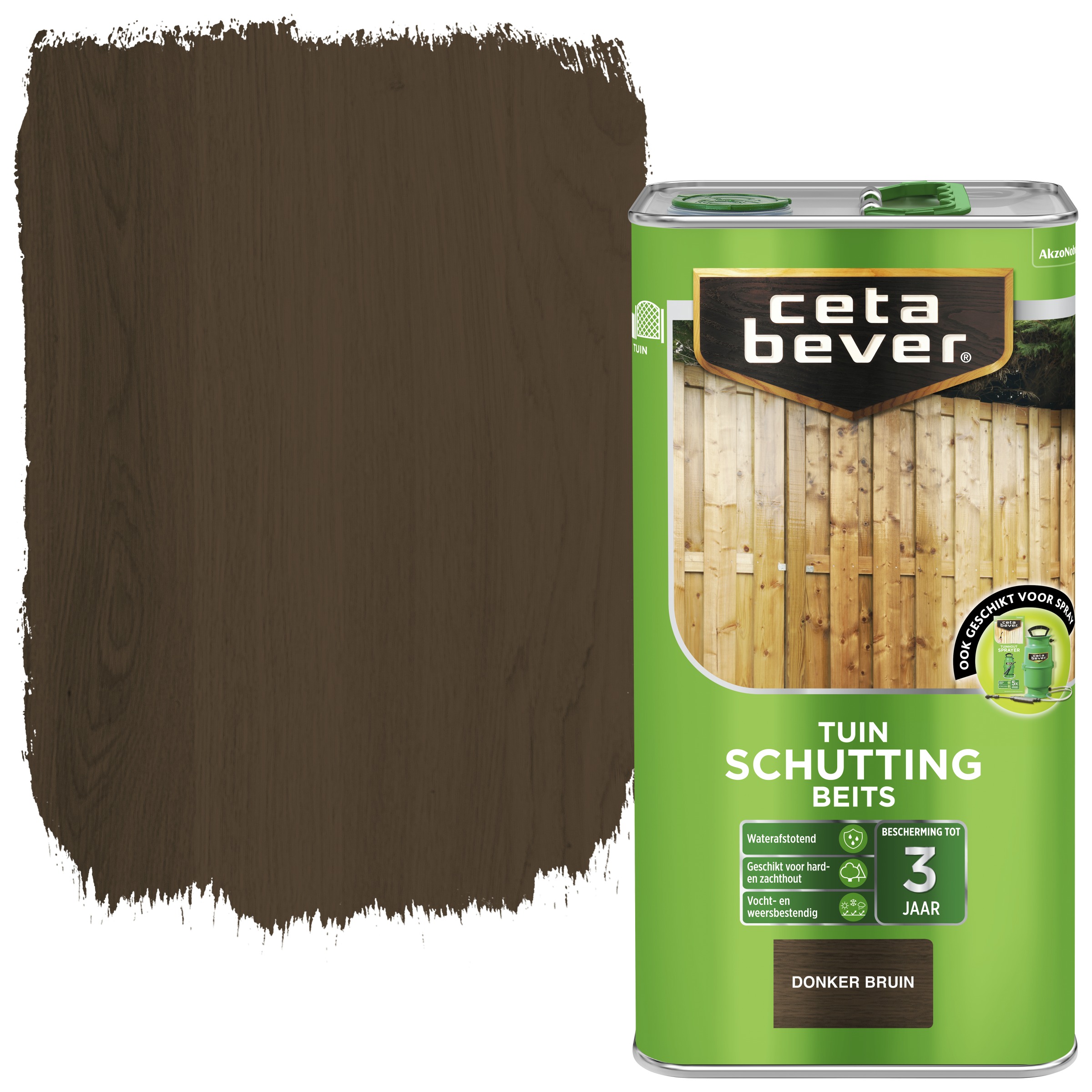 Cetabever Schuttingbeits Transparant Donker Bruin 5 cetabever kopen in de aanbieding